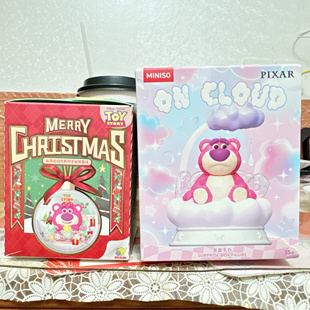 可选款迪士尼皮克斯云上软绵绵玩具总动员圣诞惊喜球盲盒摆件