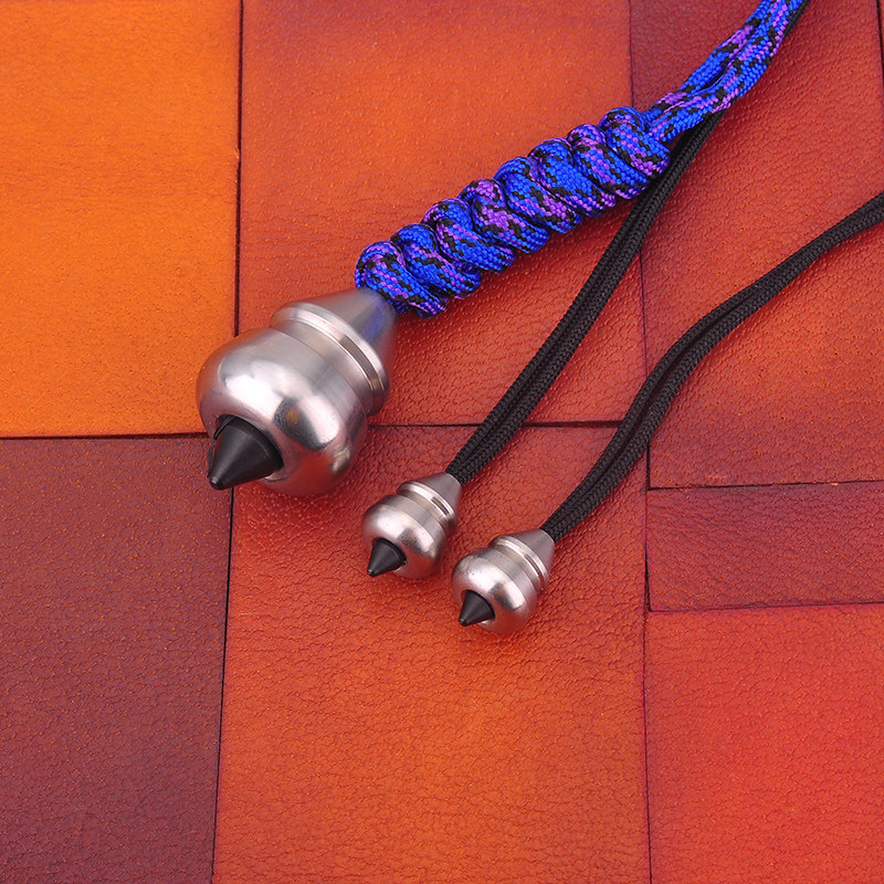 喵家mld金属edc尖锋刀坠吊坠伞兵绳艺双编工艺品葫芦坠子随身玩具