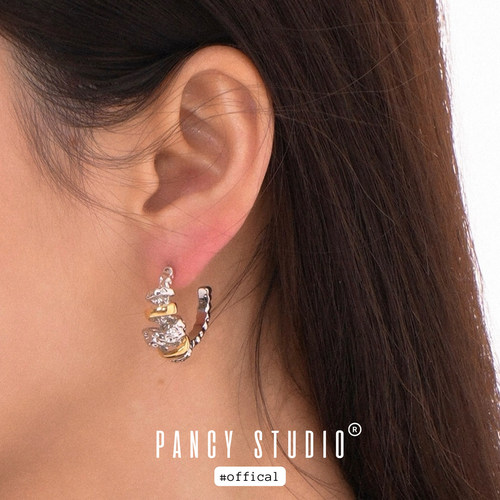 精致细节！经典复古C圈耳钉