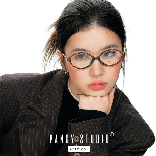 知识分子风椭圆框眼镜框