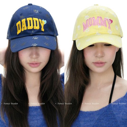 “Mommy&Daddy”情侣刺绣鸭舌帽