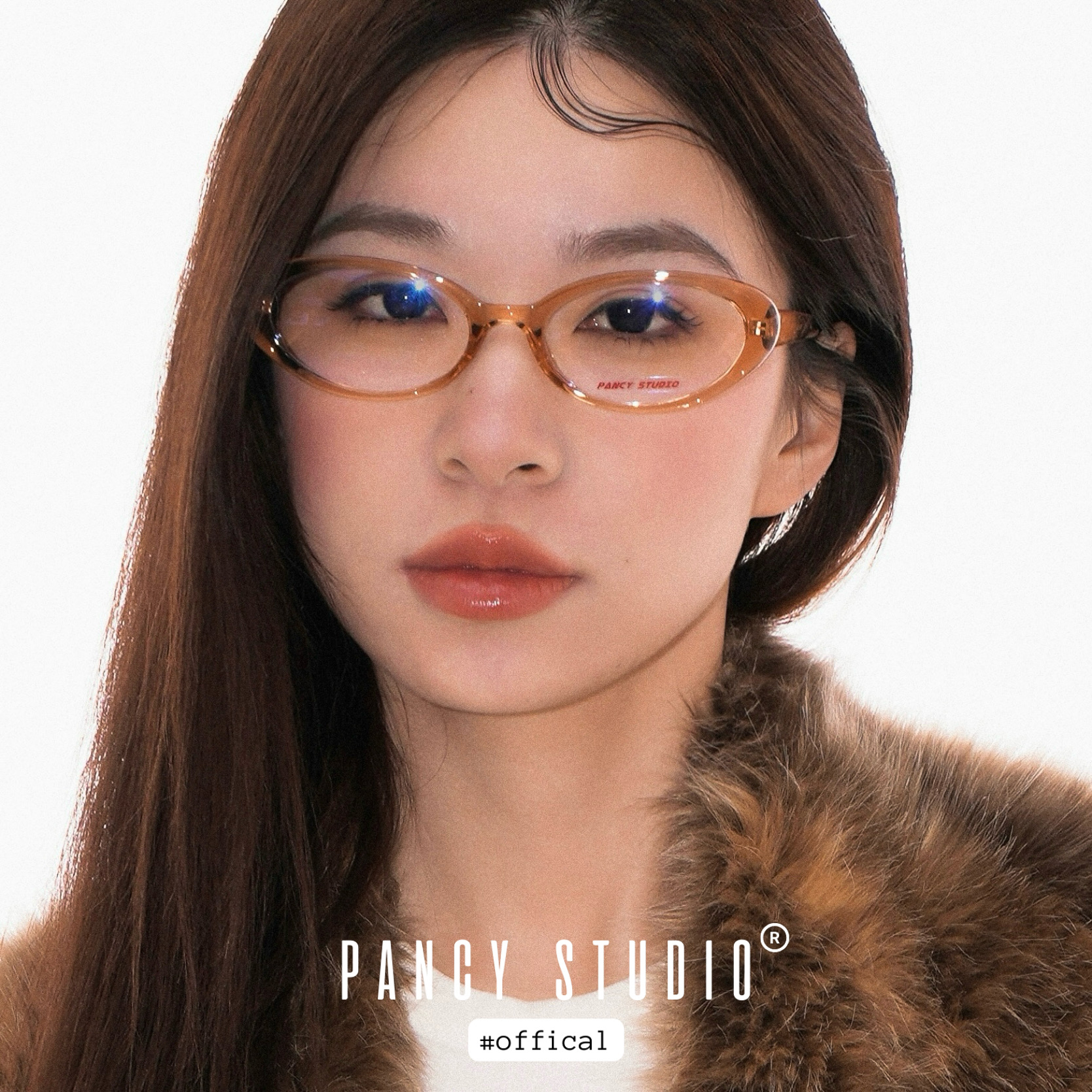 PANCY美式复古书呆子镜框黑框椭圆眼镜架素颜神器文艺平光镜男女