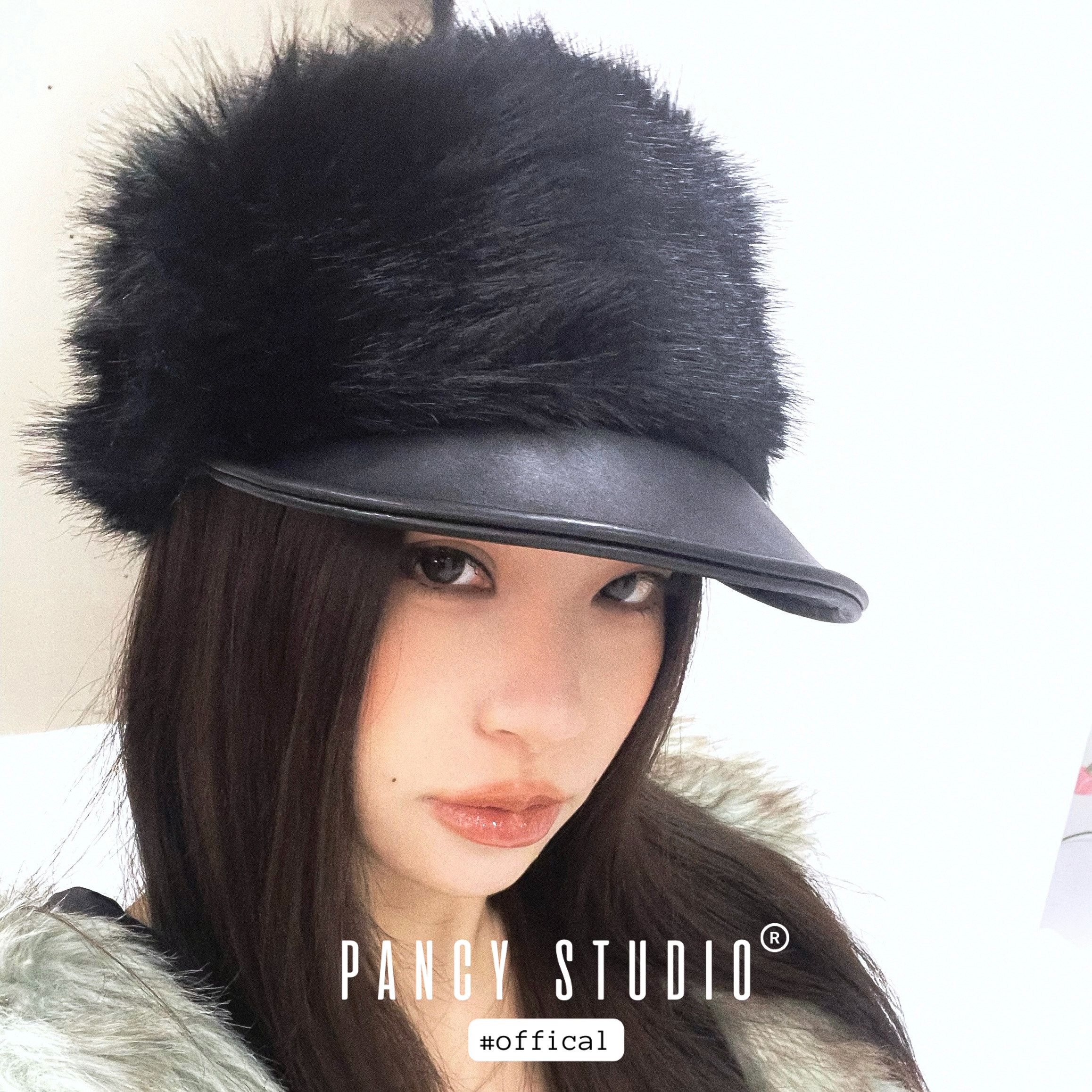 PANCY时髦精的冬日毛绒帽复古豹纹皮质帽檐鸭舌帽秋冬保暖贝雷帽,服饰配件/皮带/帽子/围巾,帽子,淘宝优惠券,粉丝福利购,淘宝优惠卷