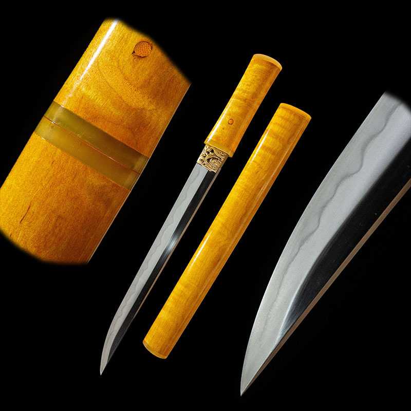 外贸金丝楠木日本短刀胁差东洋武士道刀剑高档手工冷兵器未开刃