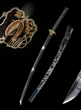 日本武式刀长款手工打刀东洋居合刀武士刃龙泉刀剑katana未开刃