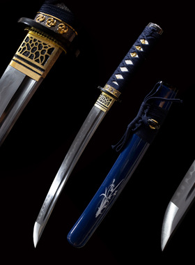 龙泉手工hamon胁差日本刀东洋