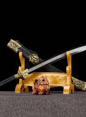 龙泉市刀剑手工锻打高锰钢龙虎