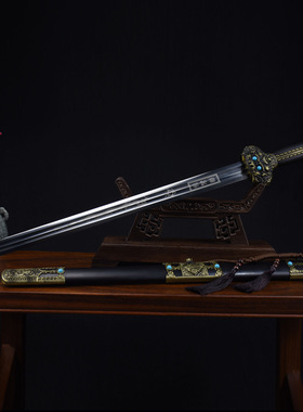 龙泉市刀剑工艺收藏品乌木高锰钢