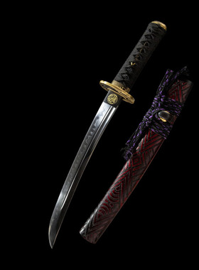 外贸手工胁差覆土烧刃日本刀东洋