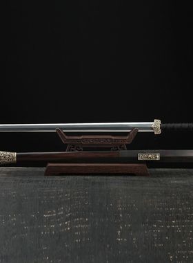 龙泉市刀剑花纹钢烧刃防身宝剑