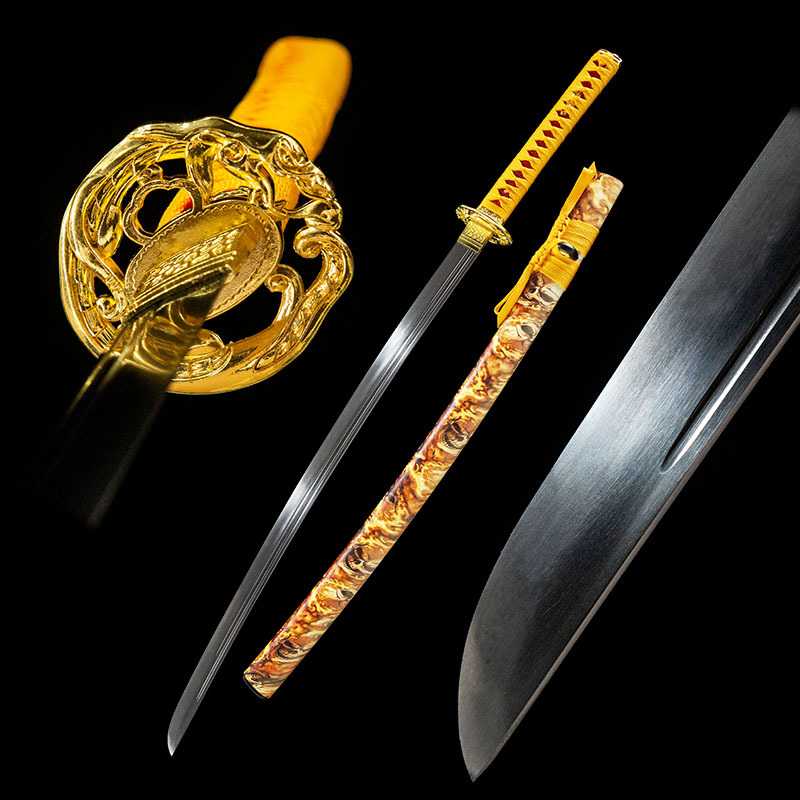 日本武士刃长刀高锰钢一体龙泉刀剑打刀冷兵器katana武式刀未开刃