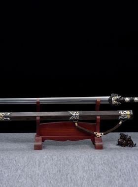 龙泉市刀剑八面扭转纹汉剑手工