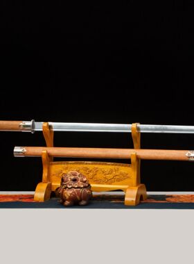 龙泉市刀剑高锰钢一体唐横刀素装