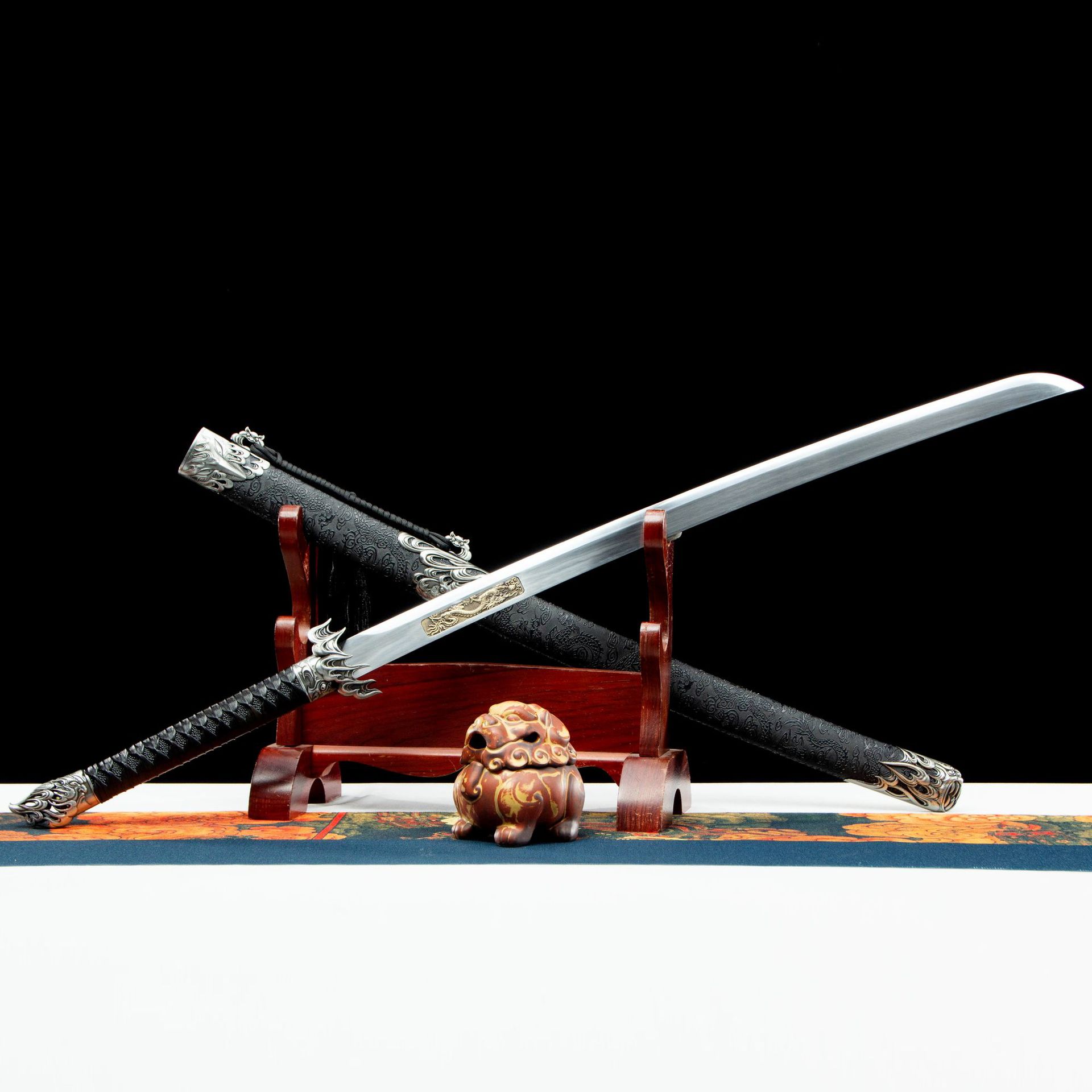 龙泉市刀剑一体高锰钢冷兵器防身