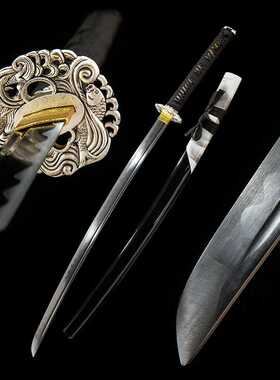 日本长刀武士刃居合龙泉刀剑东洋冷兵器手工锻打刀katana未开刃