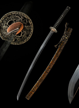 高端手工外贸日本刀一体长刀覆土