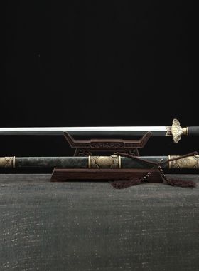 龙泉市刀剑花纹钢唐剑防身一体