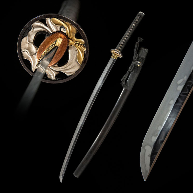 高档手工日本武式刀T10钢皆烧打刀武士刃长刀一体龙泉刀剑未开刃