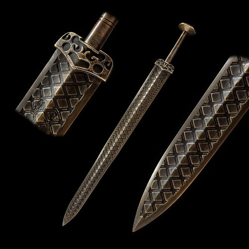 越王勾践剑周匠剑庄仿古宝剑还原