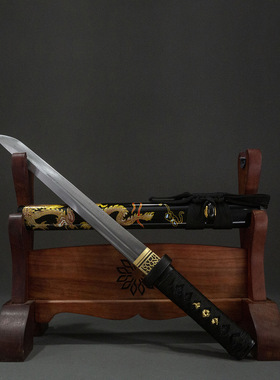 龙泉手工一体日本刀短刀胁差