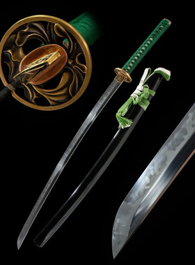 素影打刀T10钢覆土烧刃日本刀