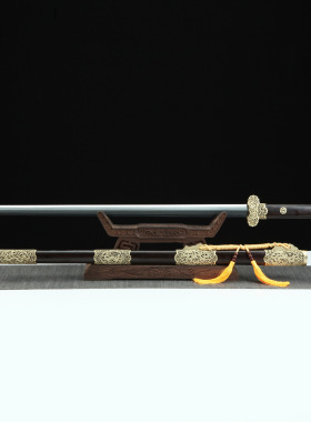 龙泉市刀剑花纹钢烧刃清剑一体