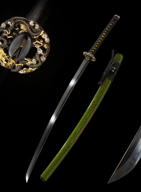 外贸覆土烧刃日本刀手工长刀一体