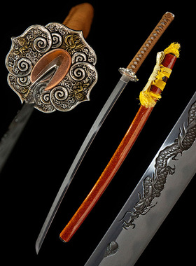 炽焰刀光锻打乌兹钢日本刀剑