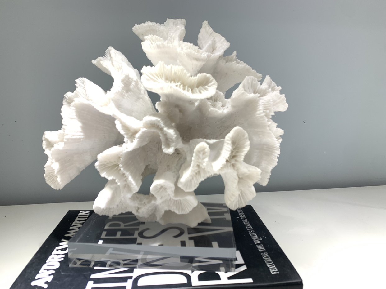 海印象现代轻奢新中式酒店样板房售楼处客厅书房珊瑚树摆件装饰品