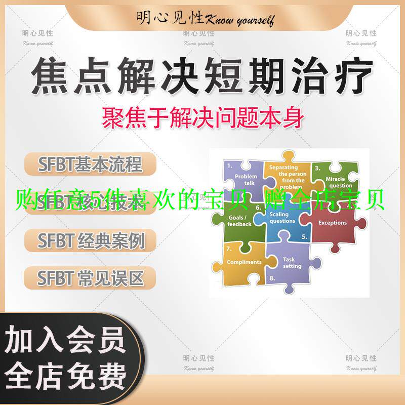 建构解决问题和解决视频聚焦短期心理咨询焦点课解决之道