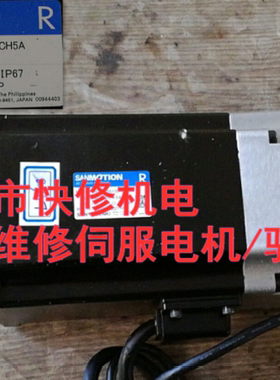 维修SANYO三洋R2AAB8100HCH5A伺服电机马达磁铁线圈编码器轴承等.