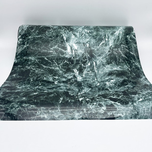 普拉达绿大理石背景墙纸自粘防水厨房橱柜灶台面桌面改色翻新贴纸