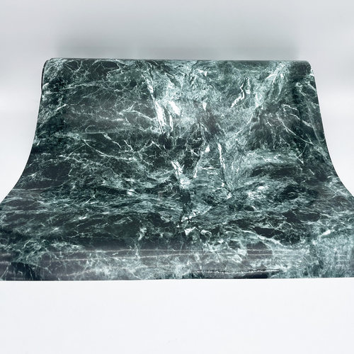 普拉达绿色大理石贴纸客厅背景墙纸自粘灶台茶几桌面防水翻新贴膜