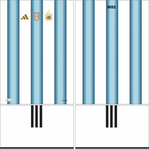 Argentina 阿根廷 2026年世界杯 球衣AI矢量图案cdr服装设计素材