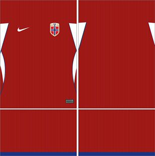Norway挪威2026年世界杯主场球衣AI矢量图案cdr服装设计素材