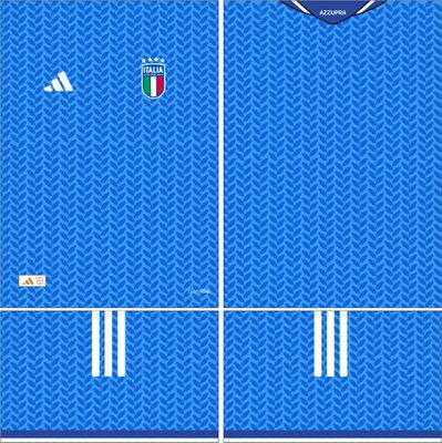 Italy 意大利2026年世界杯主场球衣AI矢量图案cdr服装设计素材PDF