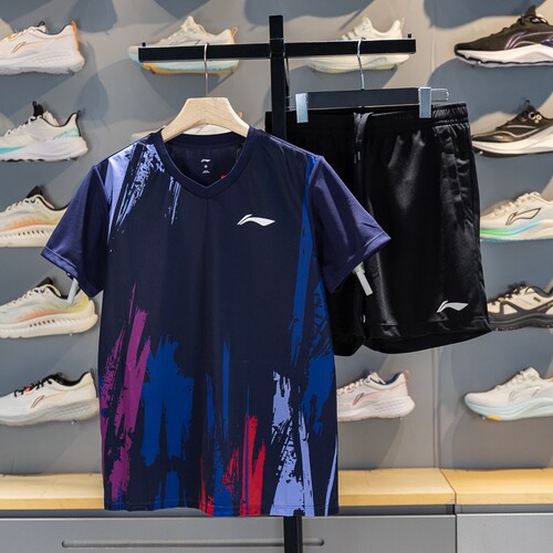 李宁男女通用速干凉爽比赛套装