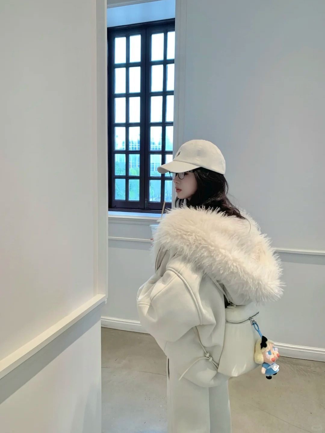 冬季新款白色毛毛领连帽卫衣加绒加厚外套+休闲裤两件套套装女潮,女装/女士精品,时尚套装,淘宝优惠券,粉丝福利购,淘宝优惠卷