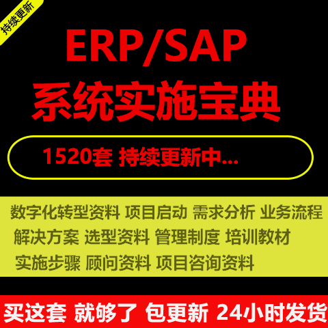 ERP系统实施SA需求分析流