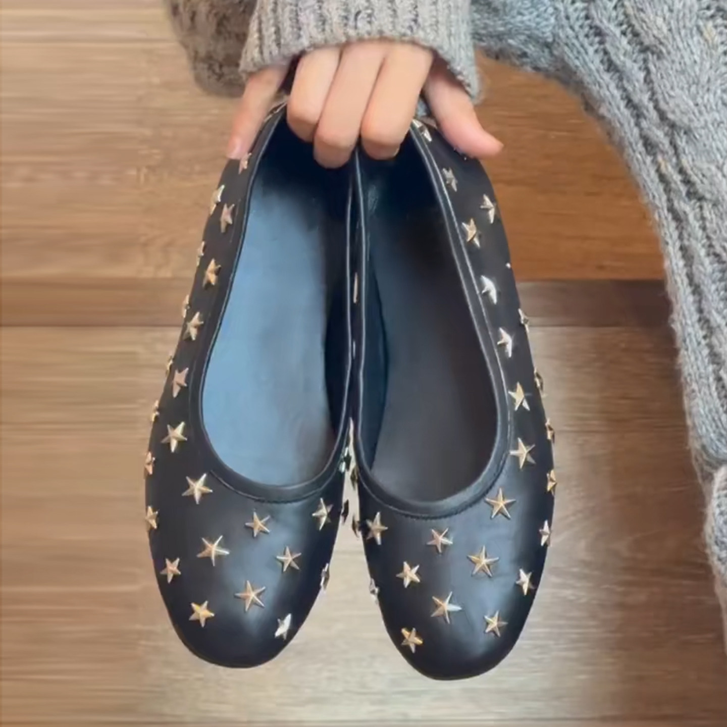 单鞋2026正流行复古星星铆钉豆豆鞋女平底一脚蹬单鞋巨好看绝美,女鞋,乐福鞋（豆豆鞋）,淘宝优惠券,粉丝福利购,淘宝优惠卷