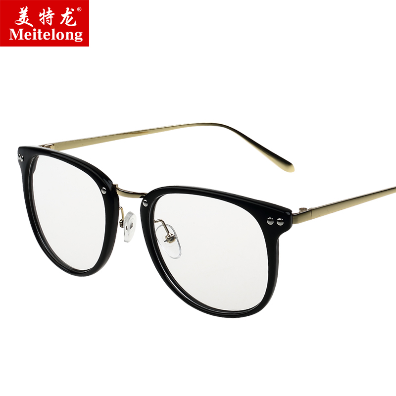 韩版眼镜框女 潮男平光镜 黑框复古镜框 可佩近视大框眼镜架