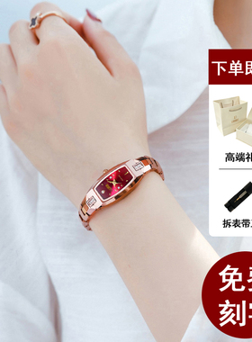 瑞士新款手链手表女士防水简约气质韩版时尚潮流全自动机芯表钨钢