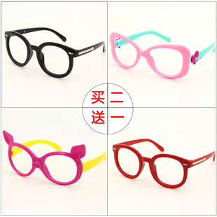 宝宝眼镜 儿童眼镜框无镜片男女可爱潮公主卡通小孩装 饰眼镜架韩版
