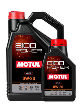 官方查伪摩特MOTUL脂金8100 POWER 脂类全合成机油 SP 0W-20 1L5L