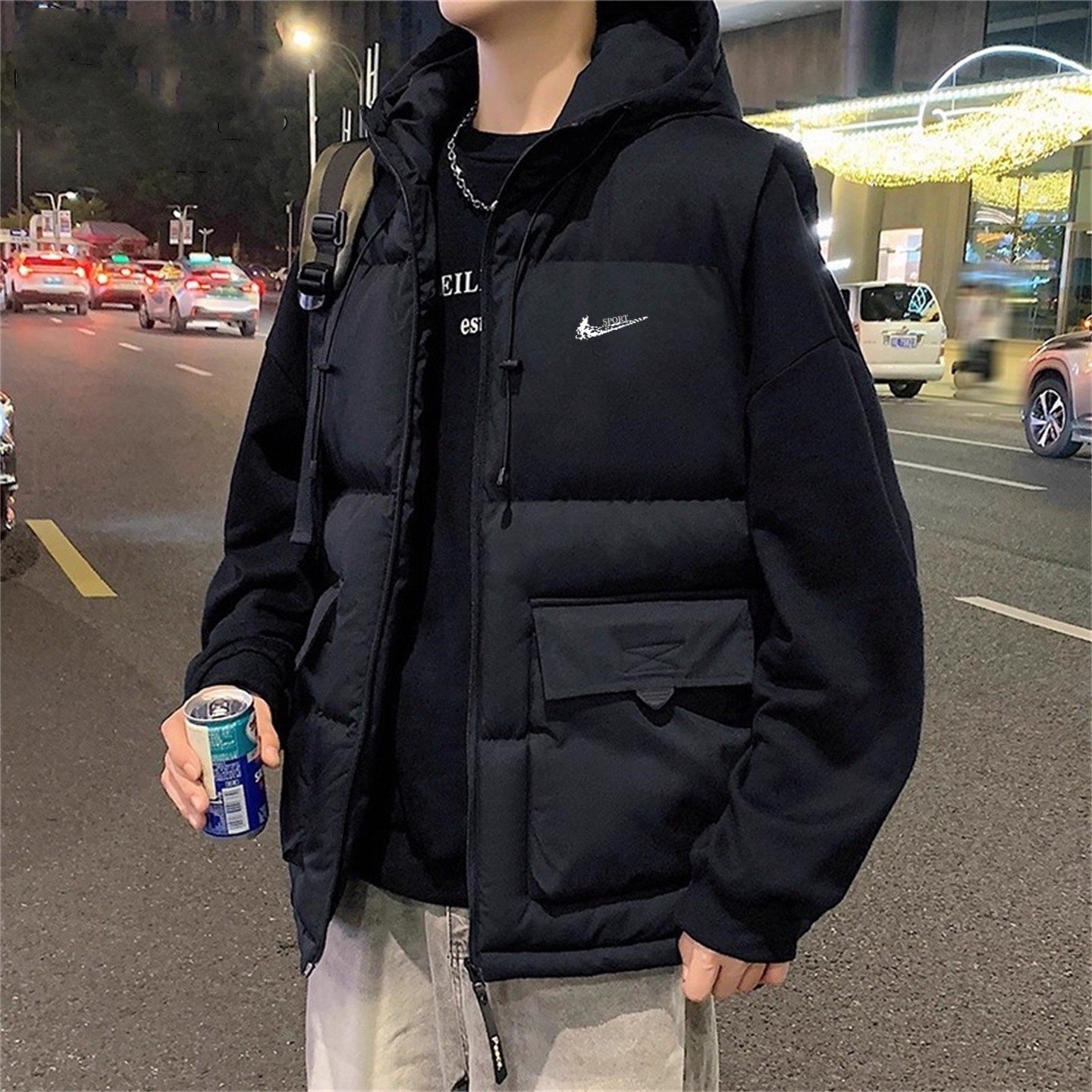 耐克顿羽绒棉马甲男士秋冬季时尚休闲青少年连帽保暖坎肩背心外套,男装,常规马甲,淘宝优惠券,粉丝福利购,淘宝优惠卷