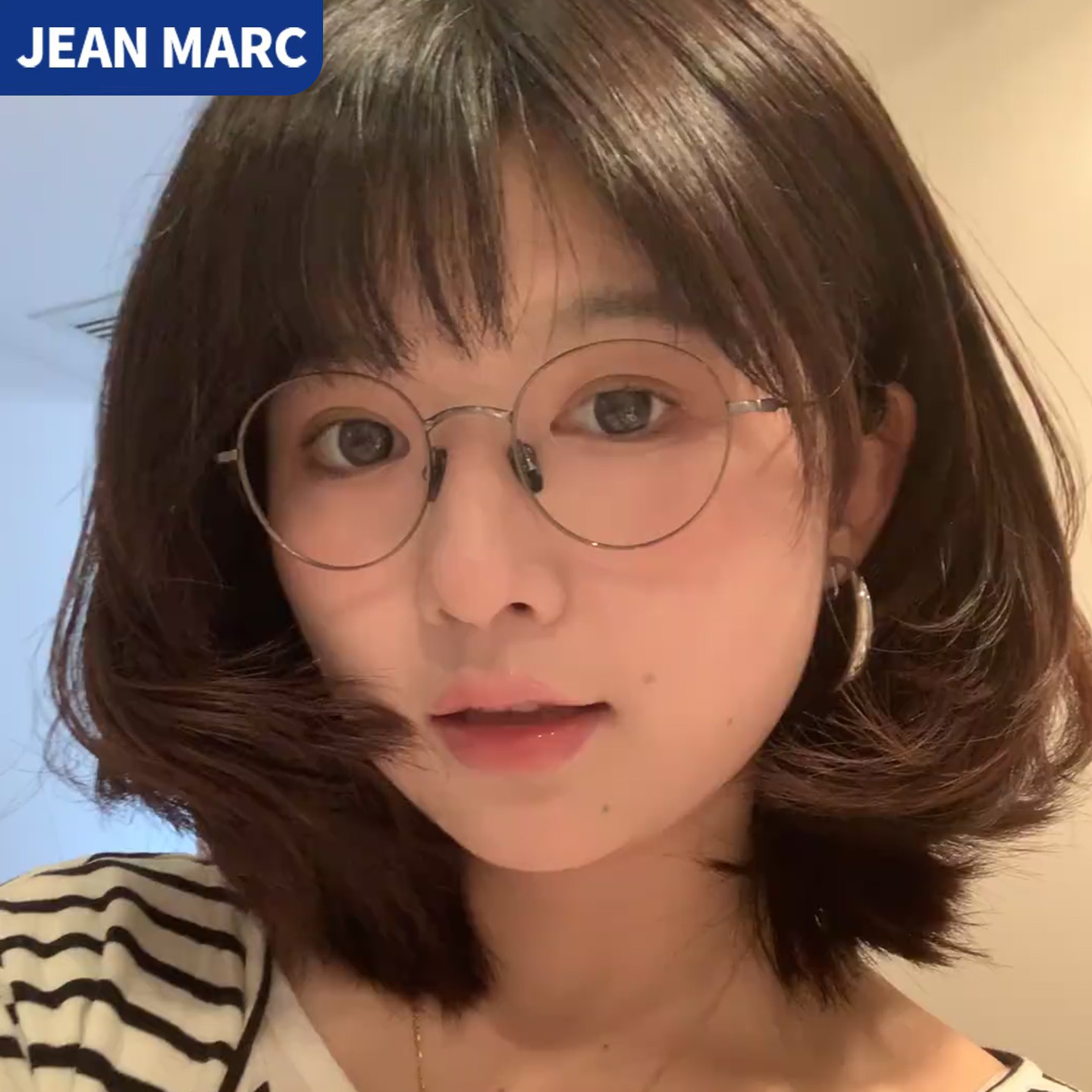 日系复古圆框近视眼镜女可配度数素颜显脸小纯钛超轻防蓝光眼镜框