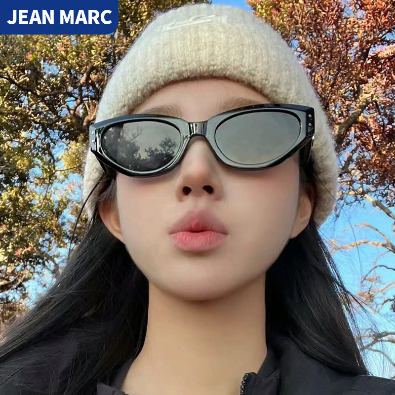 复古高级感个性猫眼墨镜显脸小