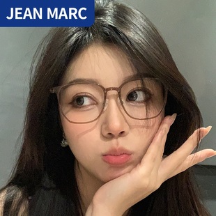 方圆脸适合的眼镜女韩版潮大框镜框显脸小素颜神器近视茶色眼镜框