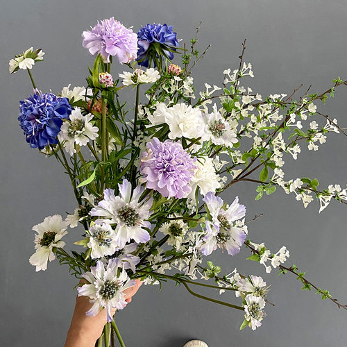 森系花束松虫草仿真花客厅假花