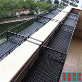 加宽加厚欧式 阳台栏杆悬挂花架窗台多肉绿萝铁艺花盆架壁挂置物架